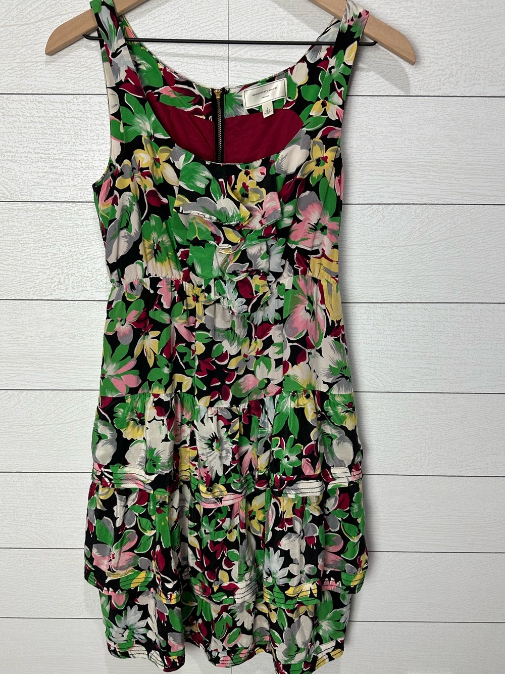 NWT Moulinette Soeurs by Anthro Silk Floral Dress Size 2